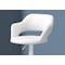 Monarch Specialties Bar Stool, Swivel, Bar Height, Adjustable, Metal, Pu Leather Look, White, Contemporary, Modern I 2382 - alternate 3